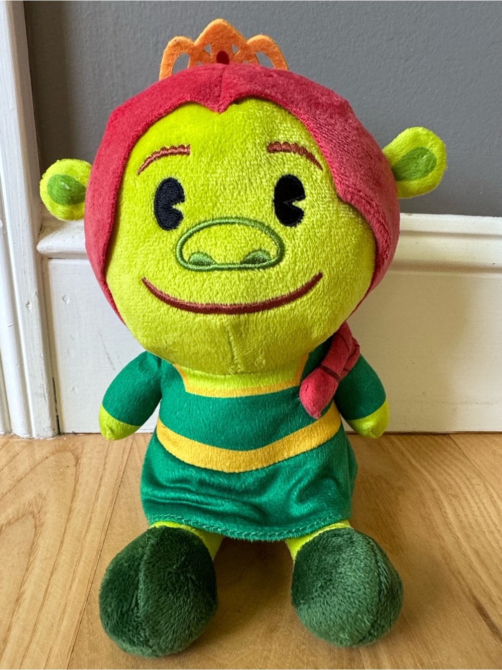 DreamWorks Shrek Princess Fiona Ogre Plush Doll Green Red Hair
